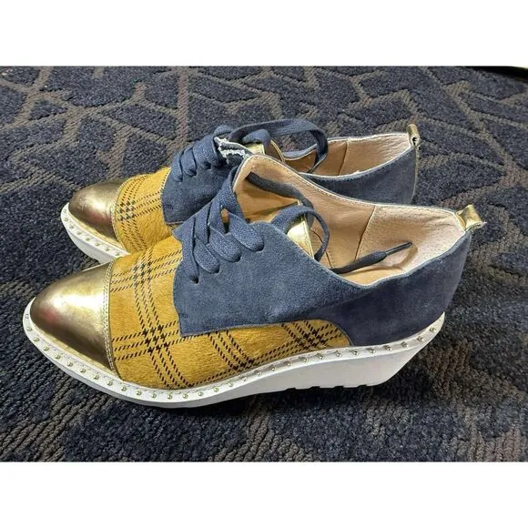 New Anthropologie Cecelia New York Gia Platform Oxfords Size 7