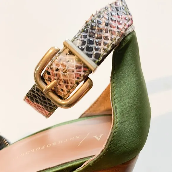 NEW Anthropologie Snake Print Heels