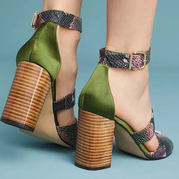 NEW Anthropologie Snake Print Heels