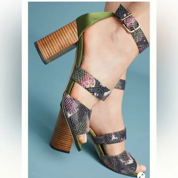 NEW Anthropologie Snake Print Heels