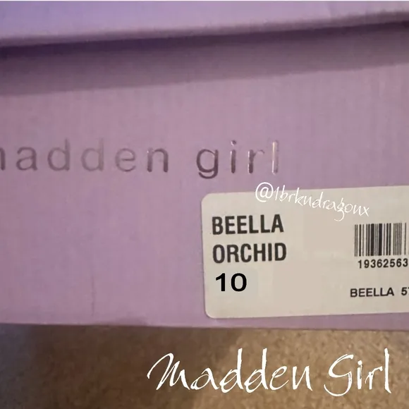 NEW ARRIVAL MADDEN ORCHID HEELS PURPLE PINK BLOCK HEEL SANDAL OPEN TOE 10