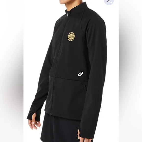 NEW ASICS MEN'S LAM JACKET BLACk SZ XL