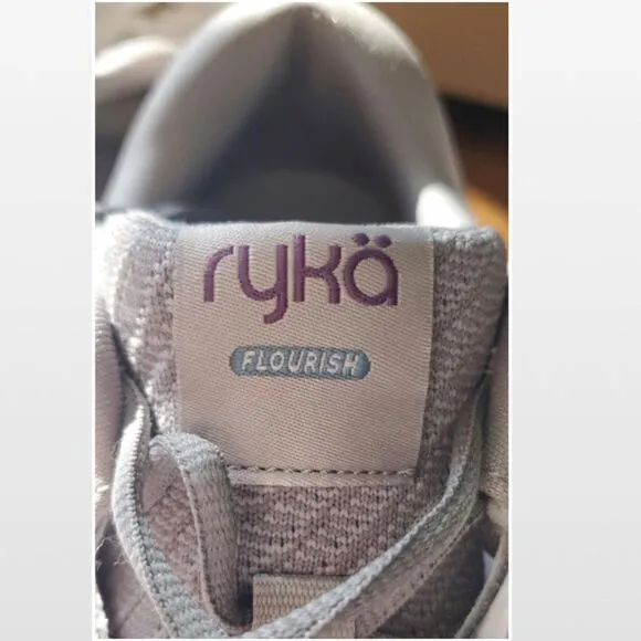 New Athletic Woman’s Shoes Grey &amp; Purple Size 9 Ryka