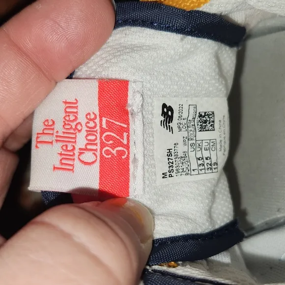 New Balance 327 Multicolor Sneakers Boys Size 1