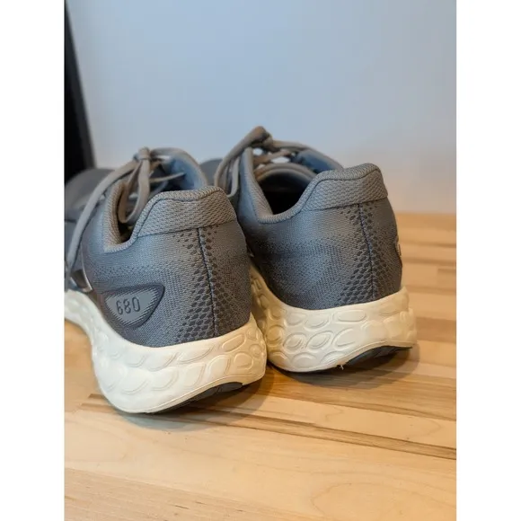 New Balance 680 Running Shoes Fresh Foam Cushioned Gray Sneakers size 11.5