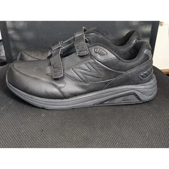 New Balance 928v3 Hook and Loop Black Sneakers Men's Size 13 4E