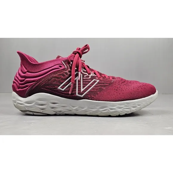 New Balance Fresh Foam Beacon V3 Running Shoes Mens 10 Wide Burgandy Sneakers