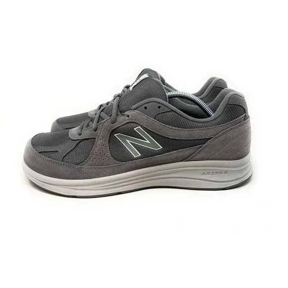New Balance Men Size 12.5‎  MW877GT D Sneakers Gray Green Low Top Lace-Up Shoes