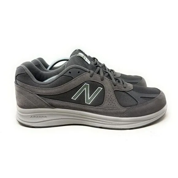 New Balance Men Size 12.5‎  MW877GT D Sneakers Gray Green Low Top Lace-Up Shoes
