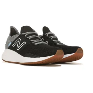 New Balance sz 8 Wide Black Gray Women Fresh Foam Roav Running Athletic Sneaker
