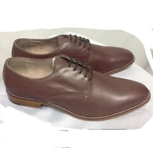 NEW Banana Republic Brown Leather Lace-up Oxfords Derbys size 9