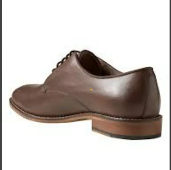 NEW Banana Republic Brown Leather Lace-up Oxfords Derbys size 9