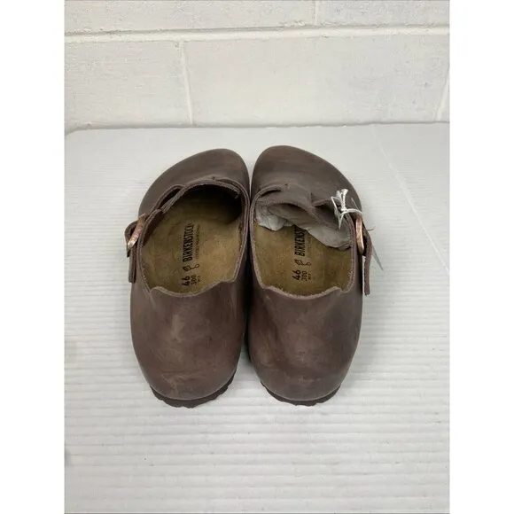 NEW Birkenstock Men's London BS Oiled‎ Leather Clogs Habana Regular Fit #166531