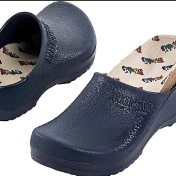 NEW Birkenstock Professional Slip Resistant Work Clogs Navy Blue Slip On Size 10