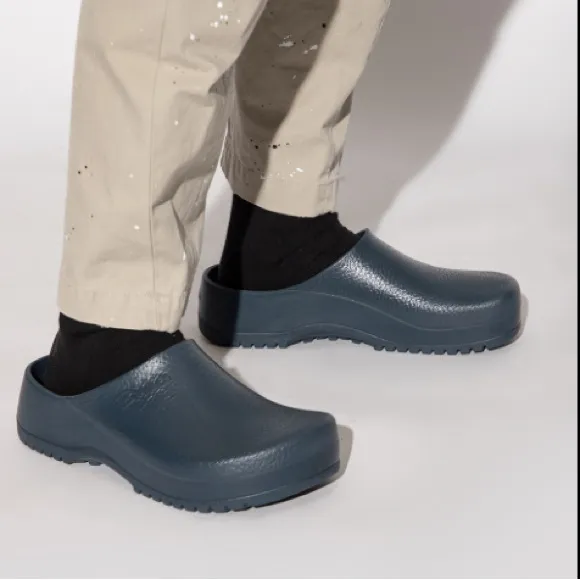 NEW Birkenstock Professional Slip Resistant Work Clogs Navy Blue Slip On Size 10