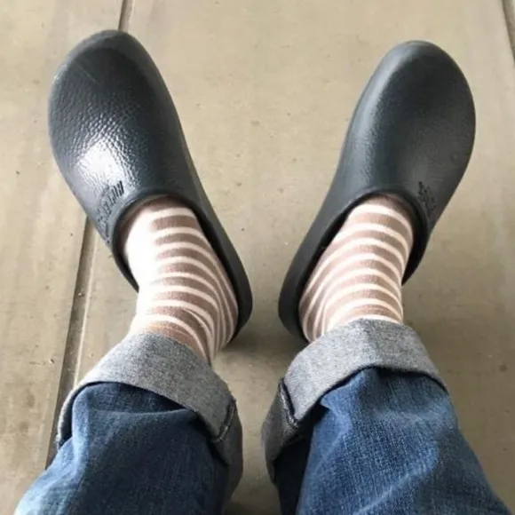 NEW Birkenstock Professional Slip Resistant Work Clogs Navy Blue Slip On Size 10