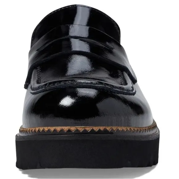 NEW Bueno Black Patent Amber Women's Open Back Clog
