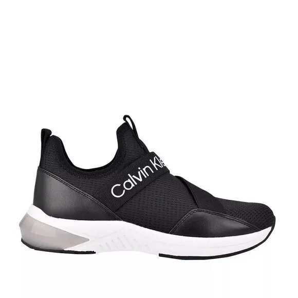 New! CALVIN KLEIN JEANS Women's Sadie Black Slip-on Sneakers Shoes Size 8