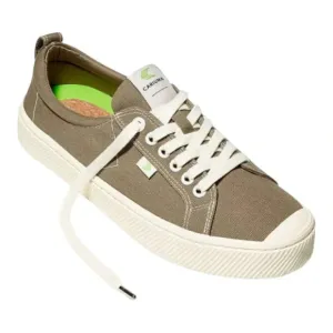 NEW Cariuma Oca Low Pantone Canvas Contrast Thread Sneakers Burnt Sand W7.5/M6