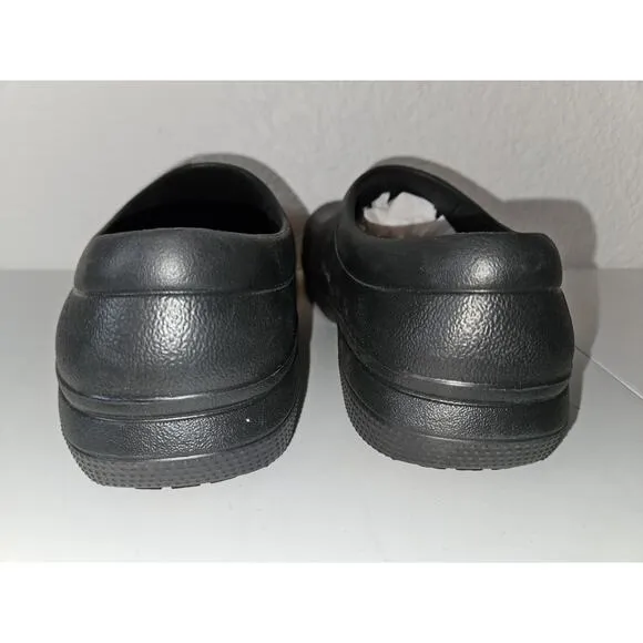 New Crocs Adult On the Clock Clogs Slip Resistant Work Shoes Slip Ons 8M, 10W