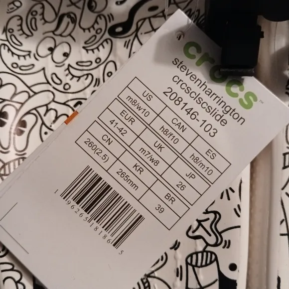 (New) Crocs Steven Harrington Slides (M8/W10)