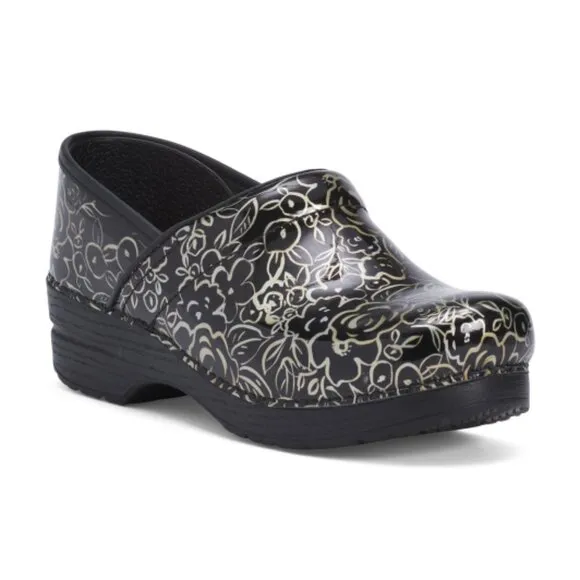 NEW DANSKO Patent Leather Professional Dotty Abstract Clogs  for women 462mn