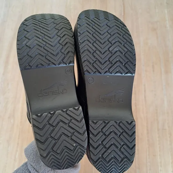 NEW Dansko Women's‎ Professional Clog, Black Leather Slip On EU 44