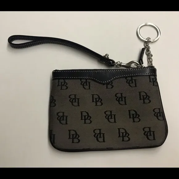 New Dooney &amp; Bourke Wristlet or Clutch with Keychain