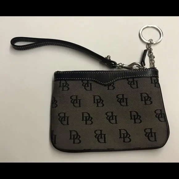 New Dooney &amp; Bourke Wristlet or Clutch with Keychain
