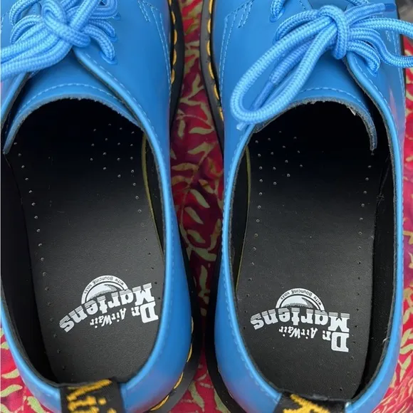 New Dr. Martens 1461 Blue Ice Translucent Sole Oxfords