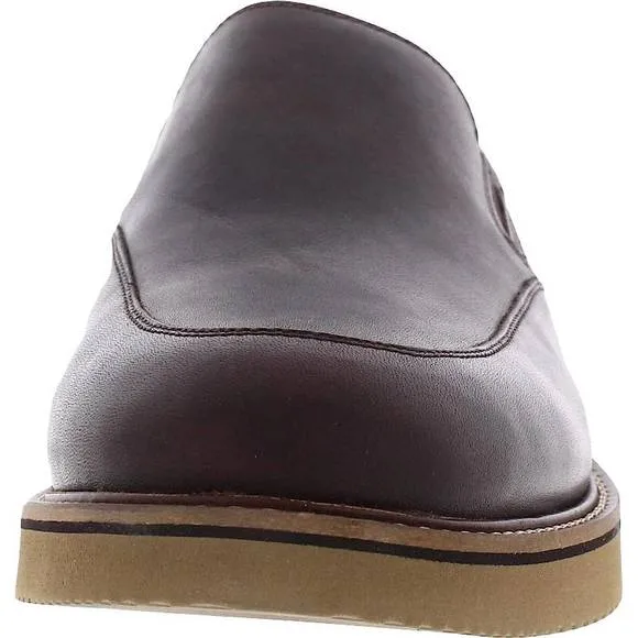 NEW DUNHAM men's clyde slip-on shoes - x-wide in saddle brown