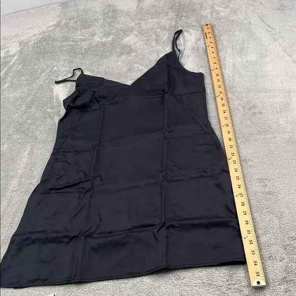NEW Ettitude M 100% Bamboo Lyocell Black Slip Dress Nightie, Nightgown