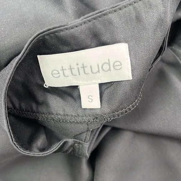 NEW Ettitude S 100% Bamboo Lyocell Black Slip Dress Nightie, Nightgown