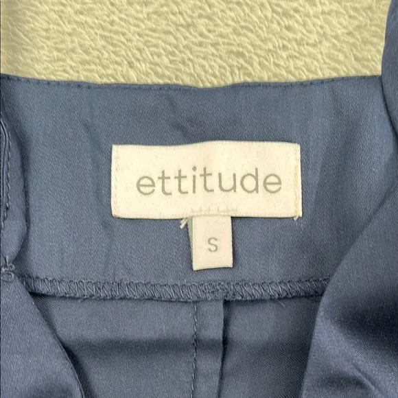 NEW Ettitude S 100% Bamboo Lyocell Navy Blue Slip Dress Nightie, Nightgown