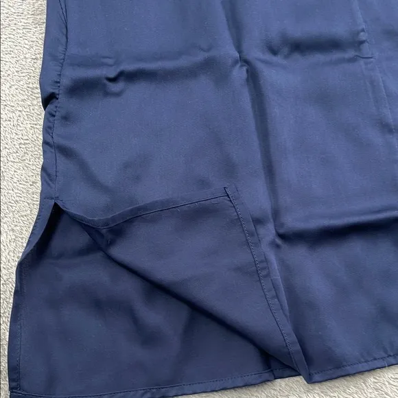NEW Ettitude S 100% Bamboo Lyocell Navy Blue Slip Dress Nightie, Nightgown