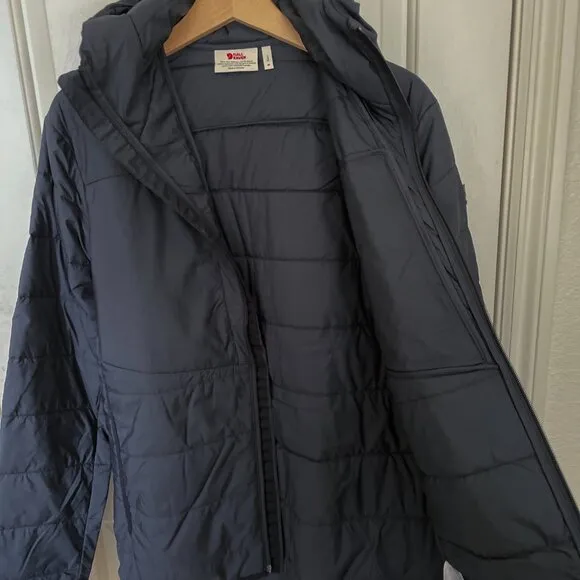 NEW Fjallraven Mens Keb Padded Insulated Hoodie Full Zip Jacket NWT Black L
