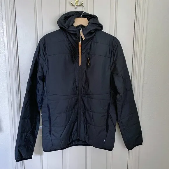 NEW Fjallraven Mens Keb Padded Insulated Hoodie Full Zip Jacket NWT Black L