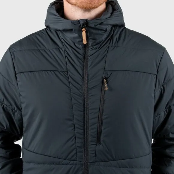 NEW Fjallraven Mens Keb Padded Insulated Hoodie Full Zip Jacket NWT Black L
