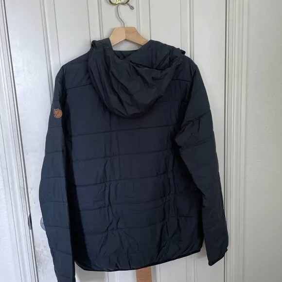 NEW Fjallraven Mens Keb Padded Insulated Hoodie Full Zip Jacket NWT Black L