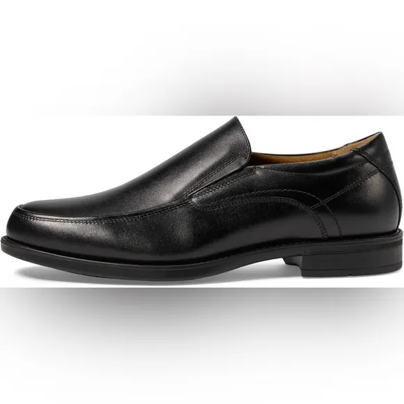 New Florsheim Midtown Moc Toe Slip-On Shoe in Black Size 10.5 3E  (A‎ 0250)
