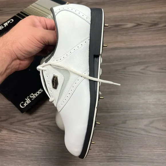 NEW FootJoy LPX White Saddle Oxfords Golf Shoes 8 M