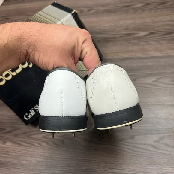 NEW FootJoy LPX White Saddle Oxfords Golf Shoes 8 M