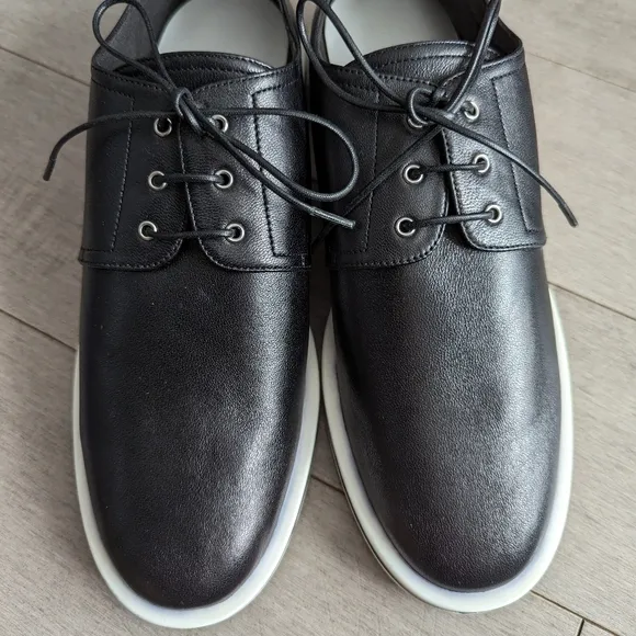 NEW Giorgio Armani Black leather Oxford size 37