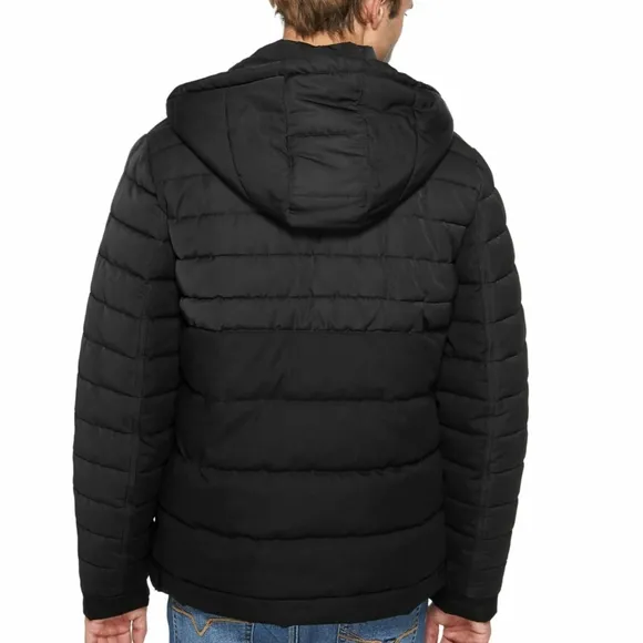 NEW GUESS Mattew Mix Material Puffer Jacket SZ S