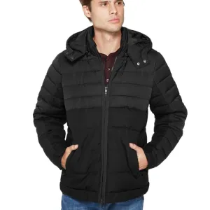 NEW GUESS Mattew Mix Material Puffer Jacket SZ S