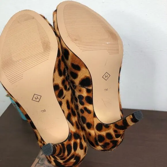 NEW Halogen Harowen Leopard Print Heels