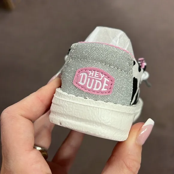 NEW Hey Dude Wendy Toddler Cowgirl Sparkle in Black/White