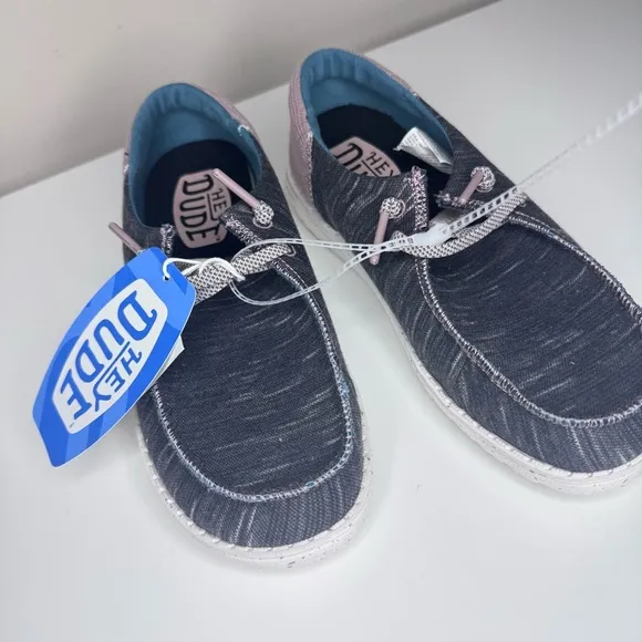 NEW Hey Dude Wendy Youth Jersey Slip On Shoes YT3
