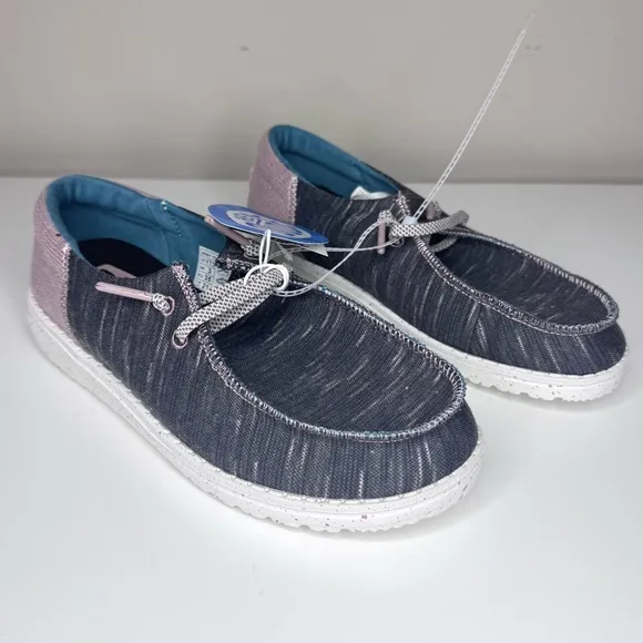 NEW Hey Dude Wendy Youth Jersey Slip On Shoes YT3