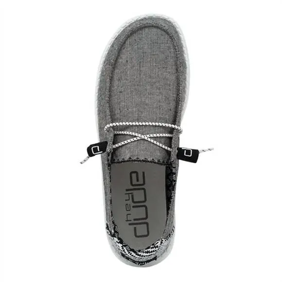 NEW HEY DUDE wendy youth shoe in chambray onyx